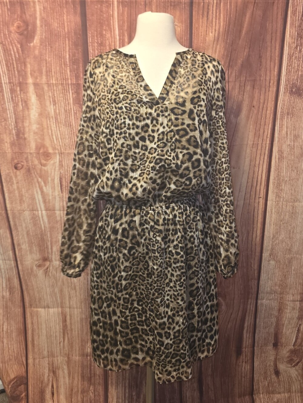 White House Black Market Dress Size 8 Leopard